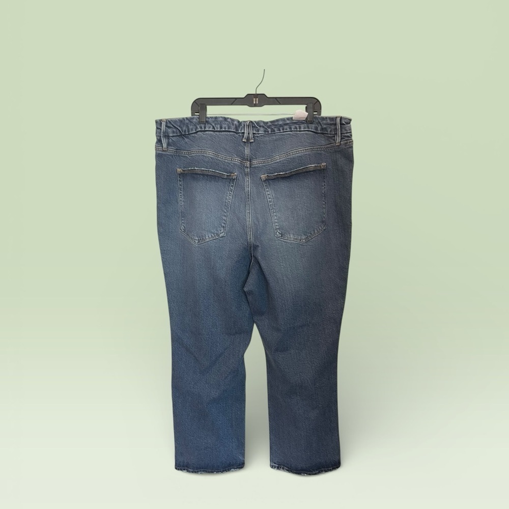 Good American Good Legs Mid-Rise 90's Mom Straight Leg Medium Wash Jeans Size 24 - Picture 4 of 4